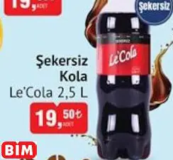 LE’COLA  ŞEKERSİZ KOLA